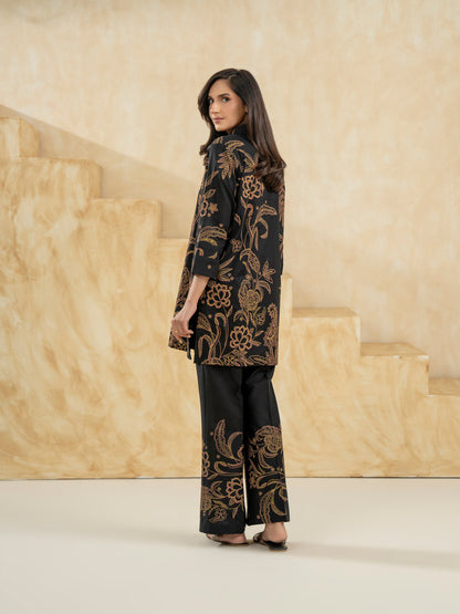 Lawn Co-ord Set-Paste Print (Pret)