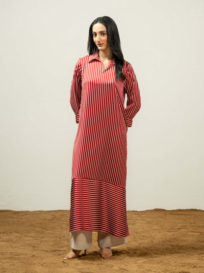 Silk Shirt-Printed (Pret)