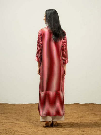 Silk Shirt-Printed (Pret)