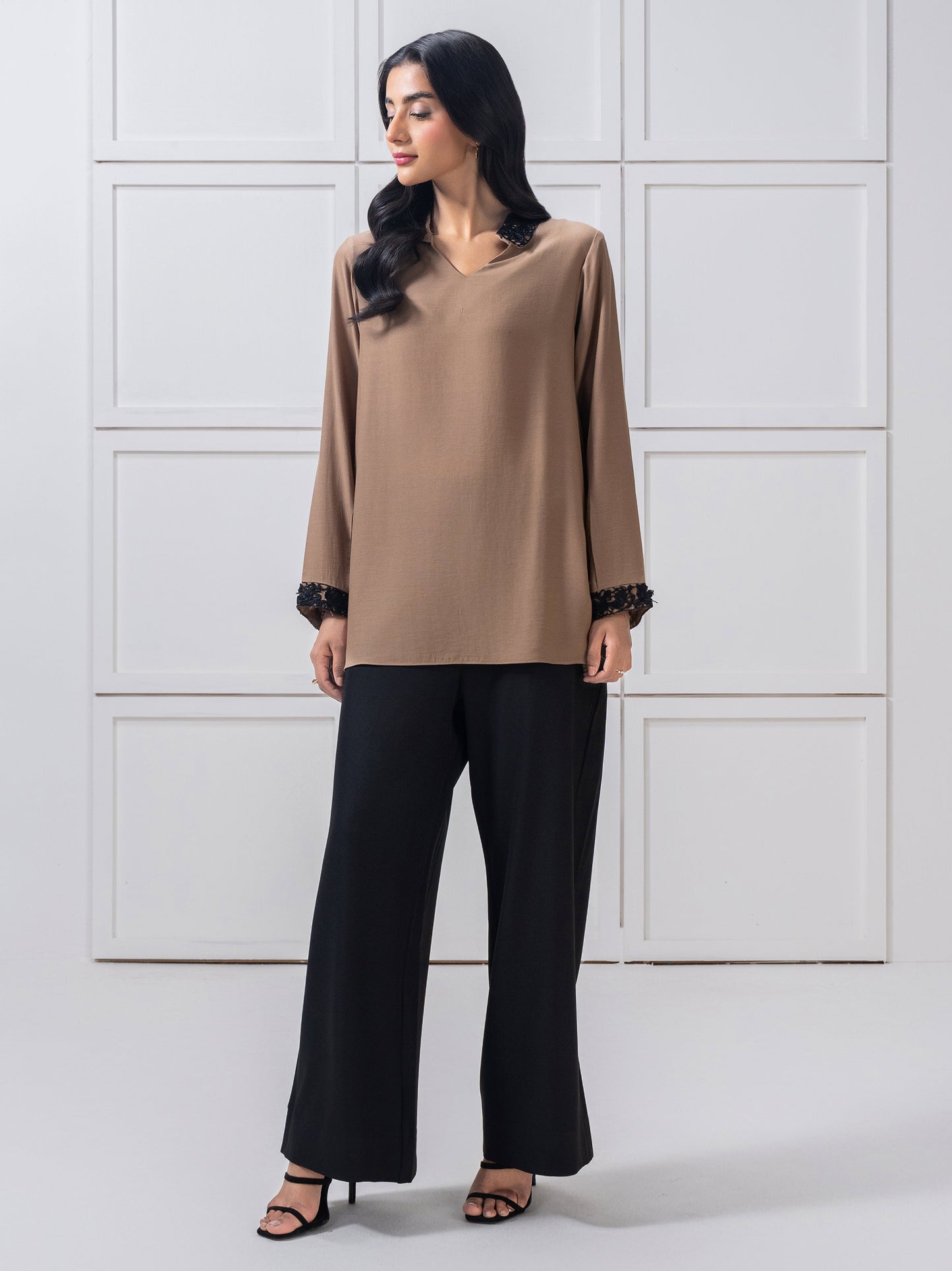 Embroidered Silk-Top