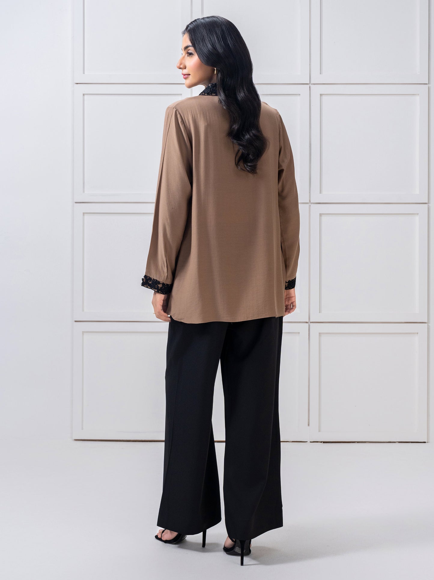 Embroidered Silk-Top