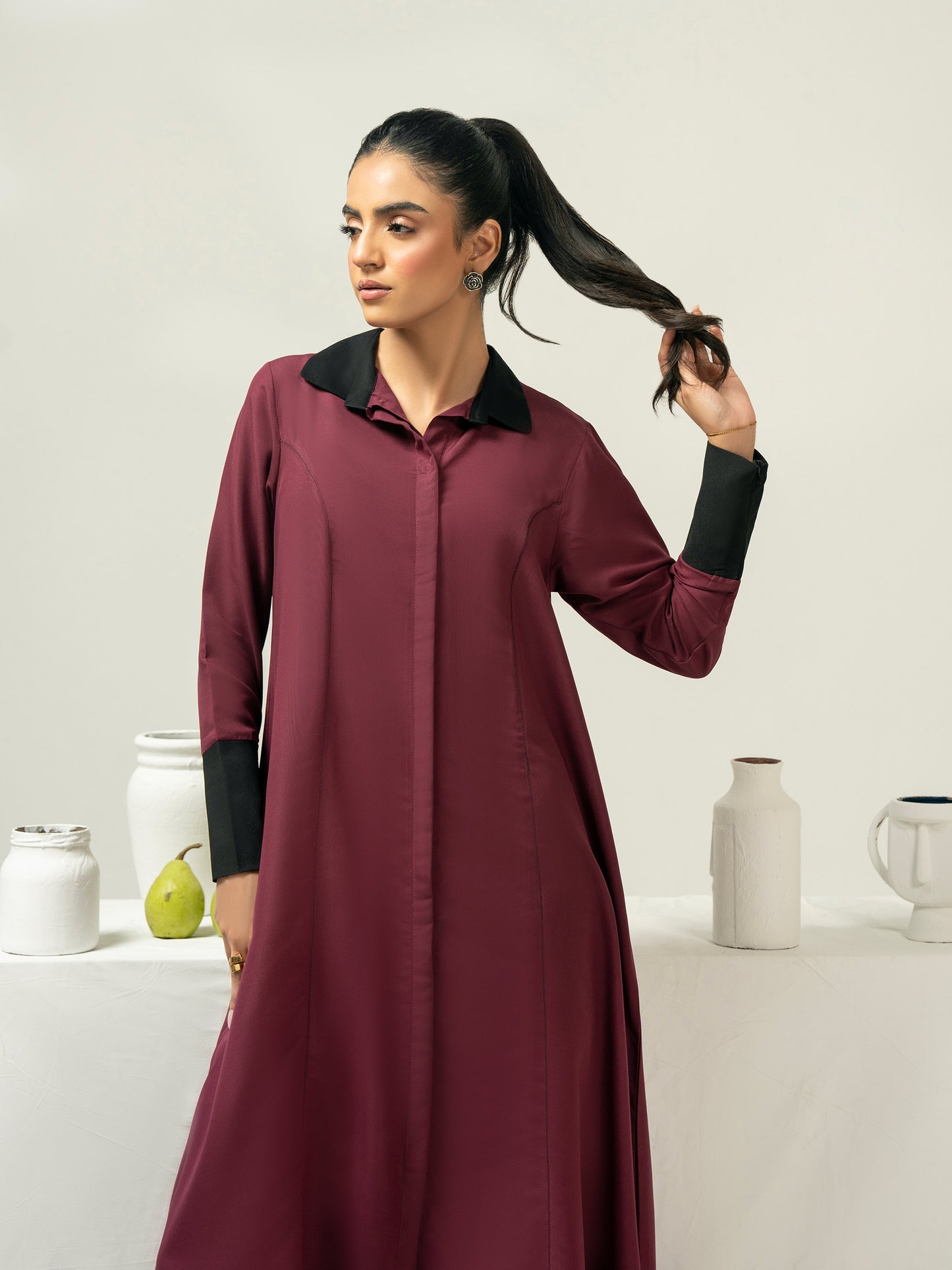 Lawn Dress-Dyed (Pret)