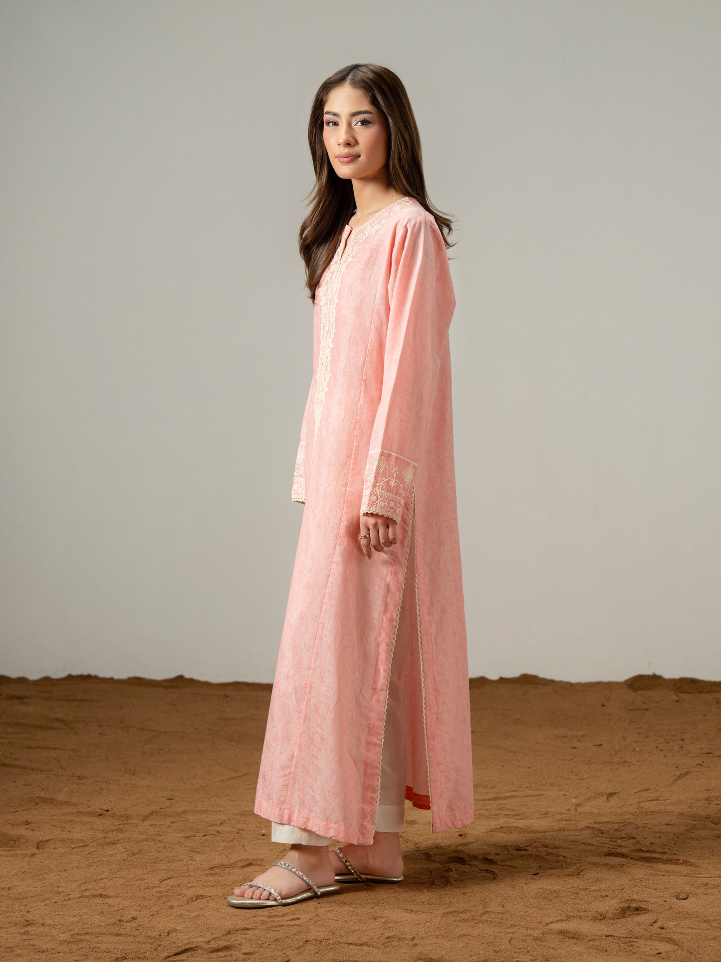 Jacquard Shirt-Embroidered (Pret)