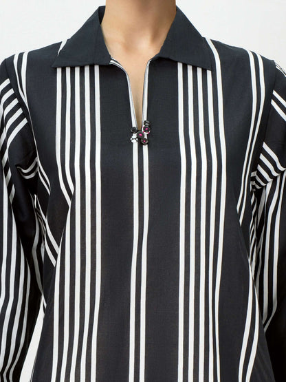 Viscose Cotton Shirt- Embroidered (Pret)