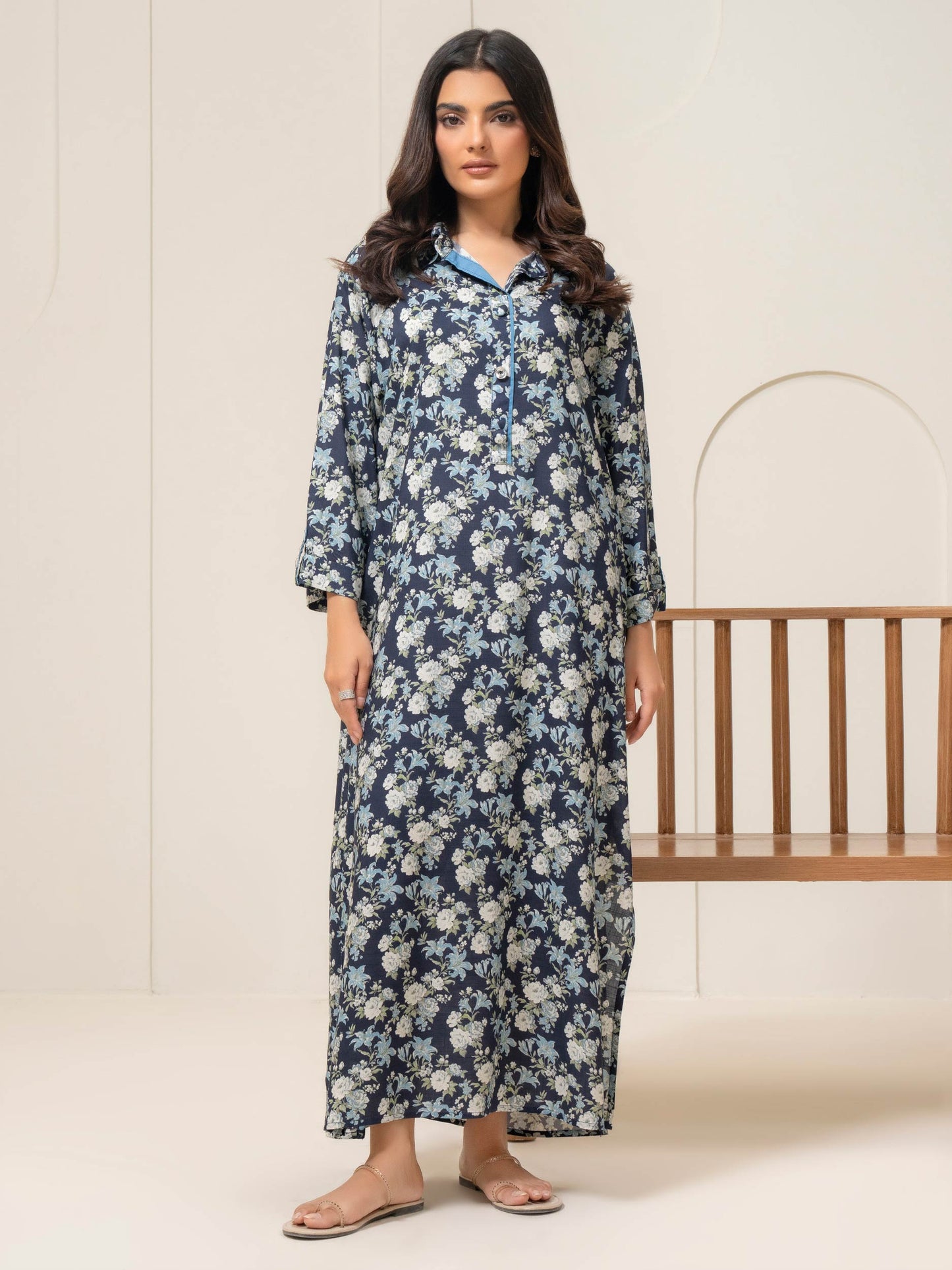 Printed Viscose Dress (Pret)