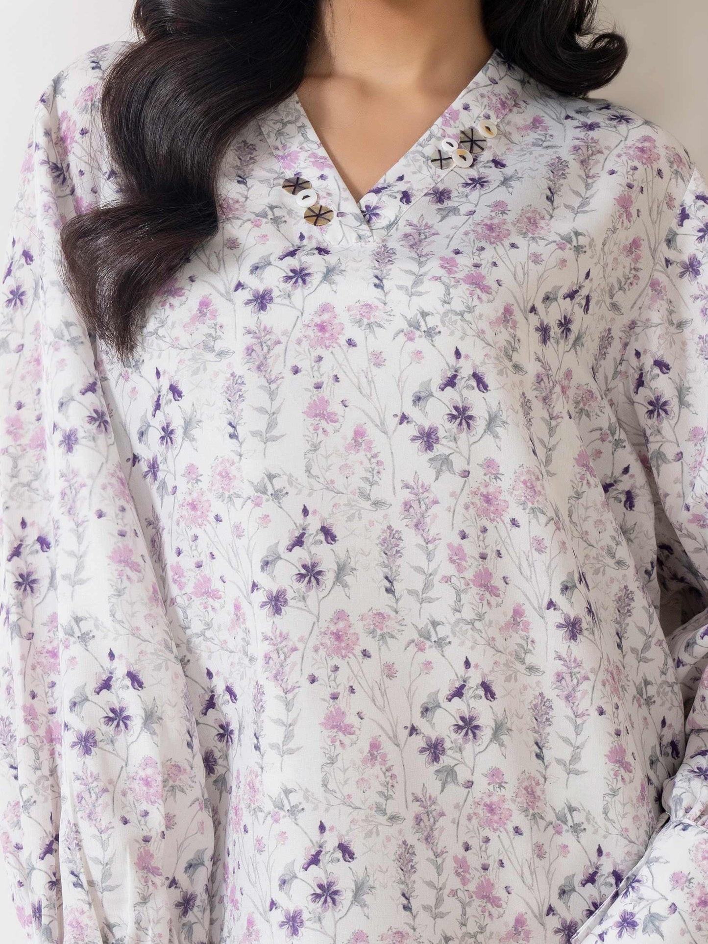 Lawn Shirt-Printed (Pret)