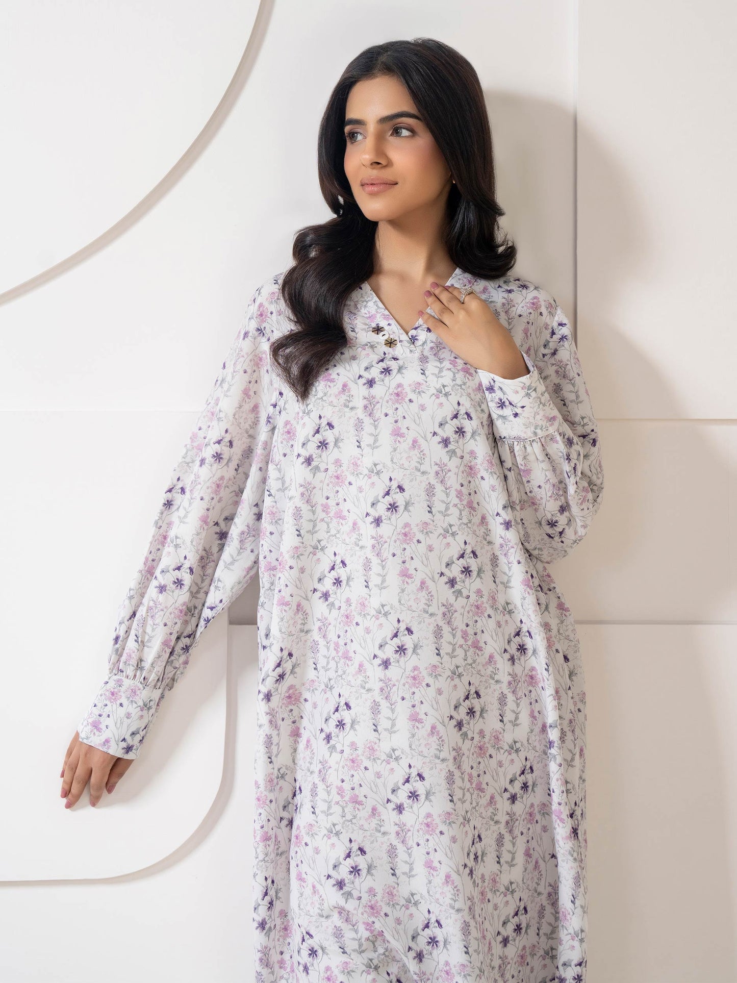 Lawn Shirt-Printed (Pret)