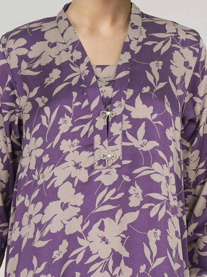 2 Piece Silk Suit- Embroidered (Pret)