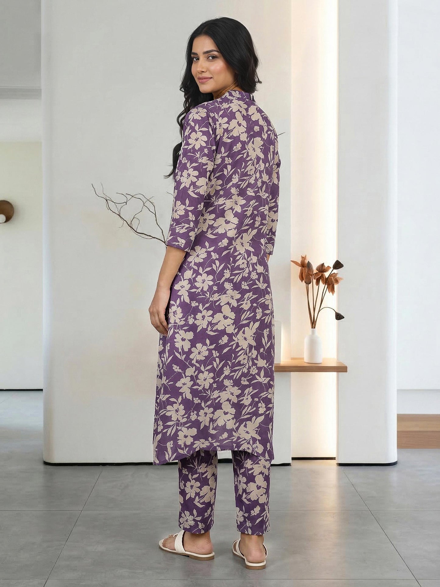 2 Piece Silk Suit- Embroidered (Pret)