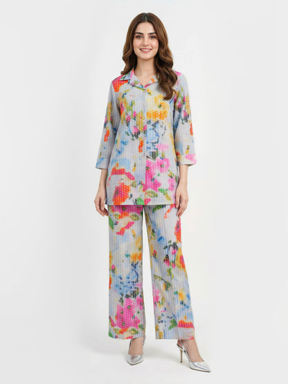 2 Piece Viscose Cotton Suit (Pret)
