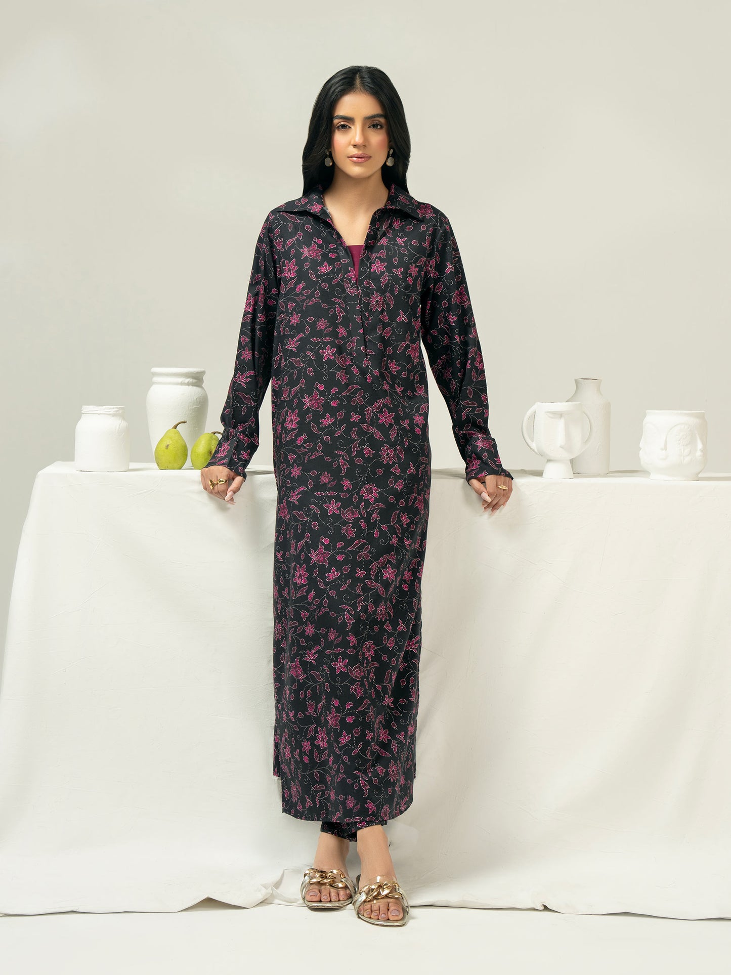 2 Piece Viscose Suit-Printed (Pret)