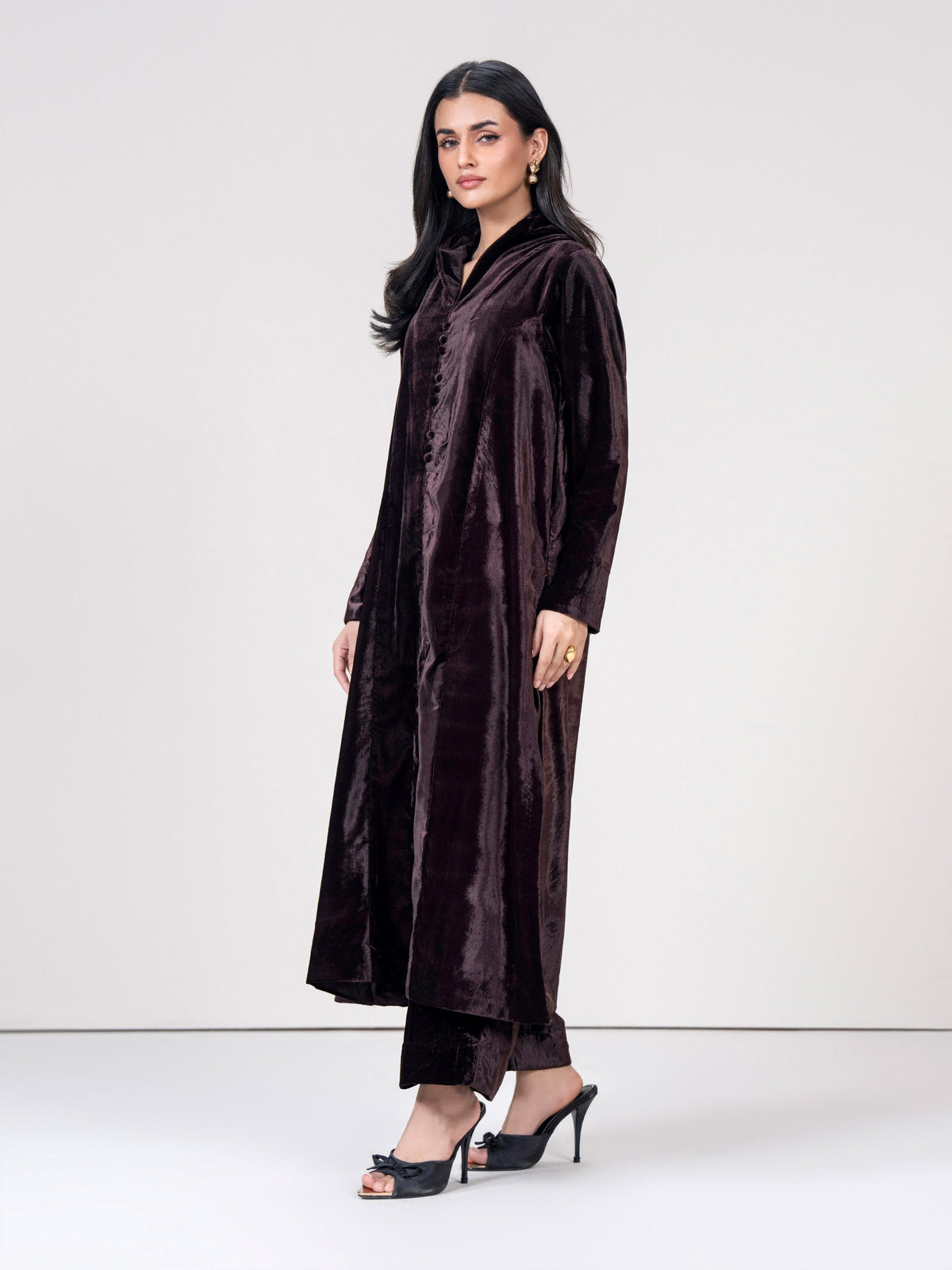 2 Piece Velvet Suit (Pret)