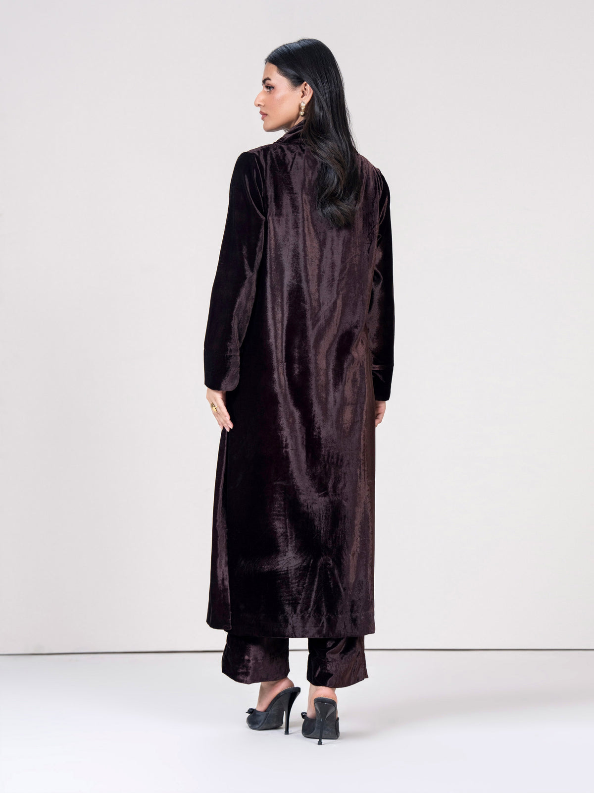 2 Piece Velvet Suit (Pret)