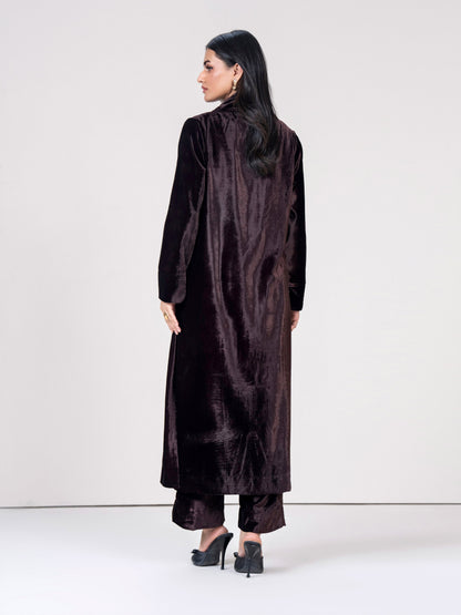 2 Piece Velvet Suit (Pret)