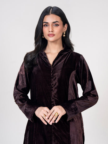 2 Piece Velvet Suit (Pret)