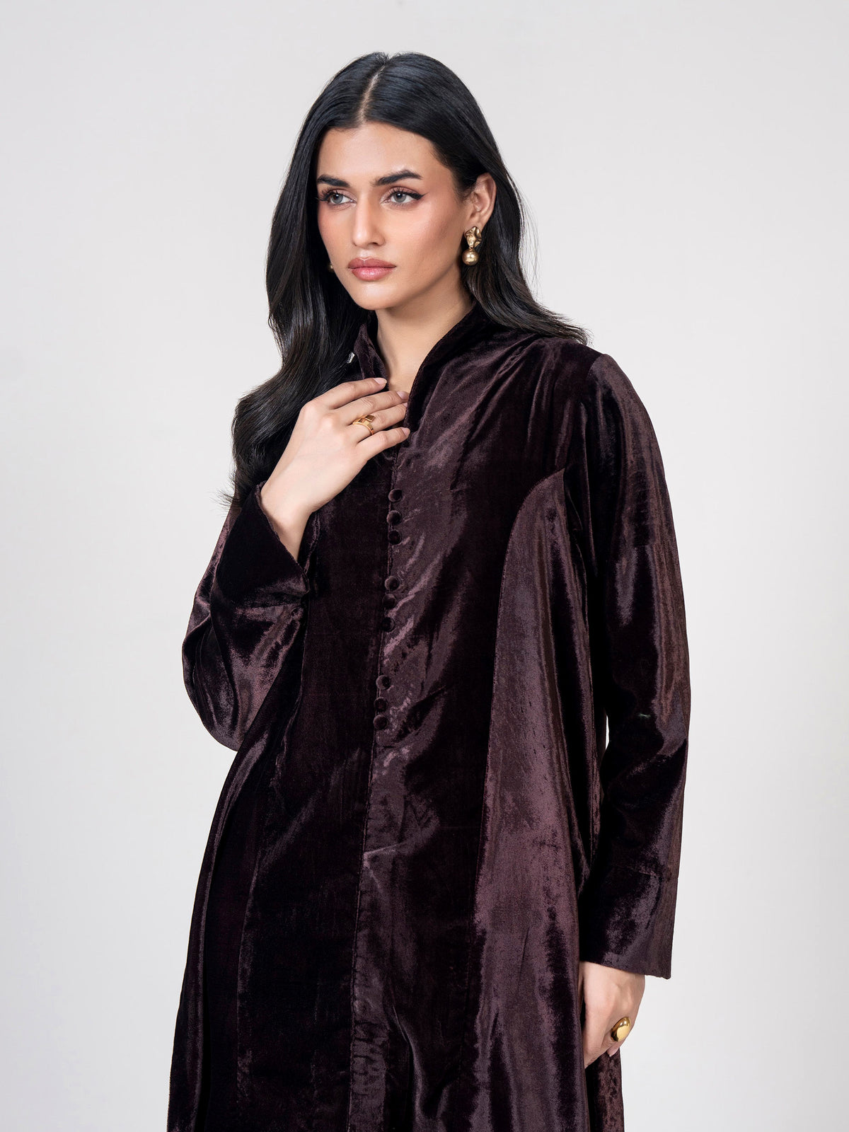 2 Piece Velvet Suit (Pret)