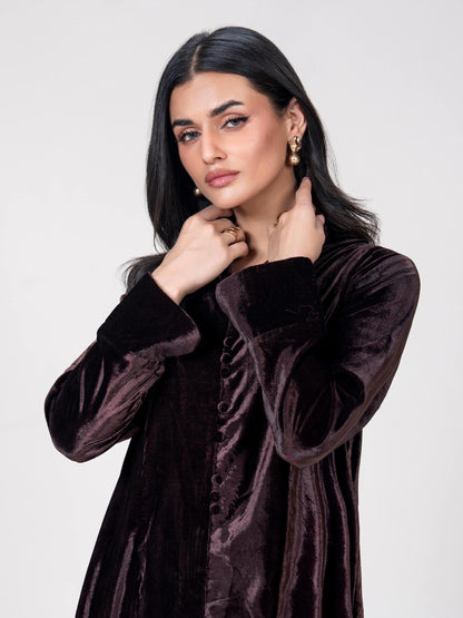 2 Piece Velvet Suit (Pret)