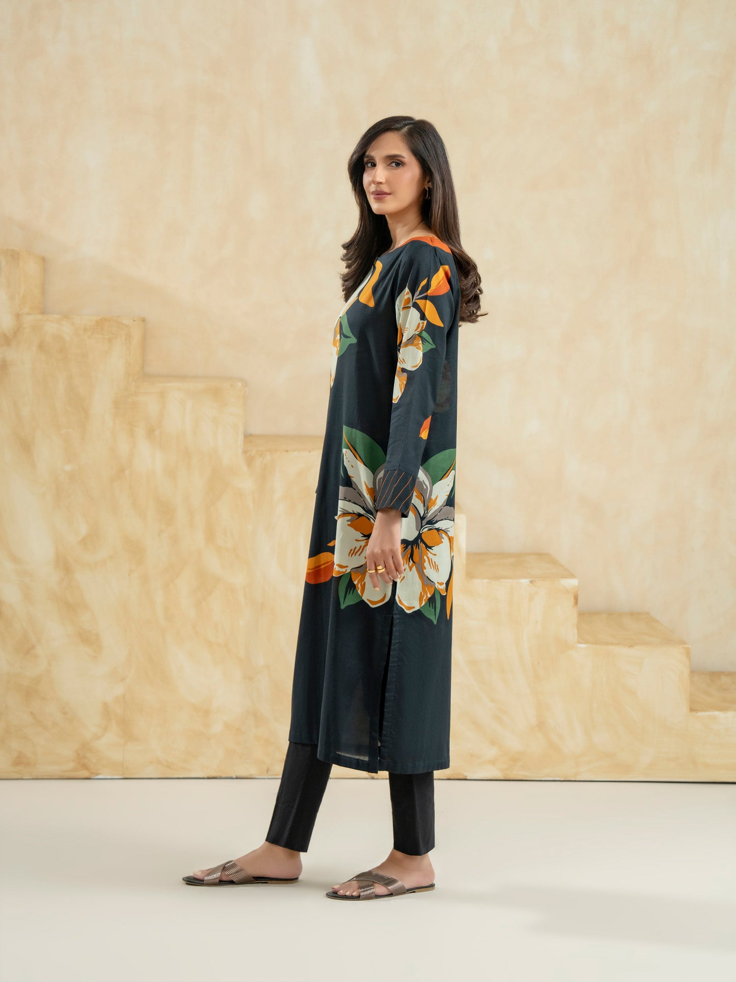 Lawn Shirt-Printed (Pret)