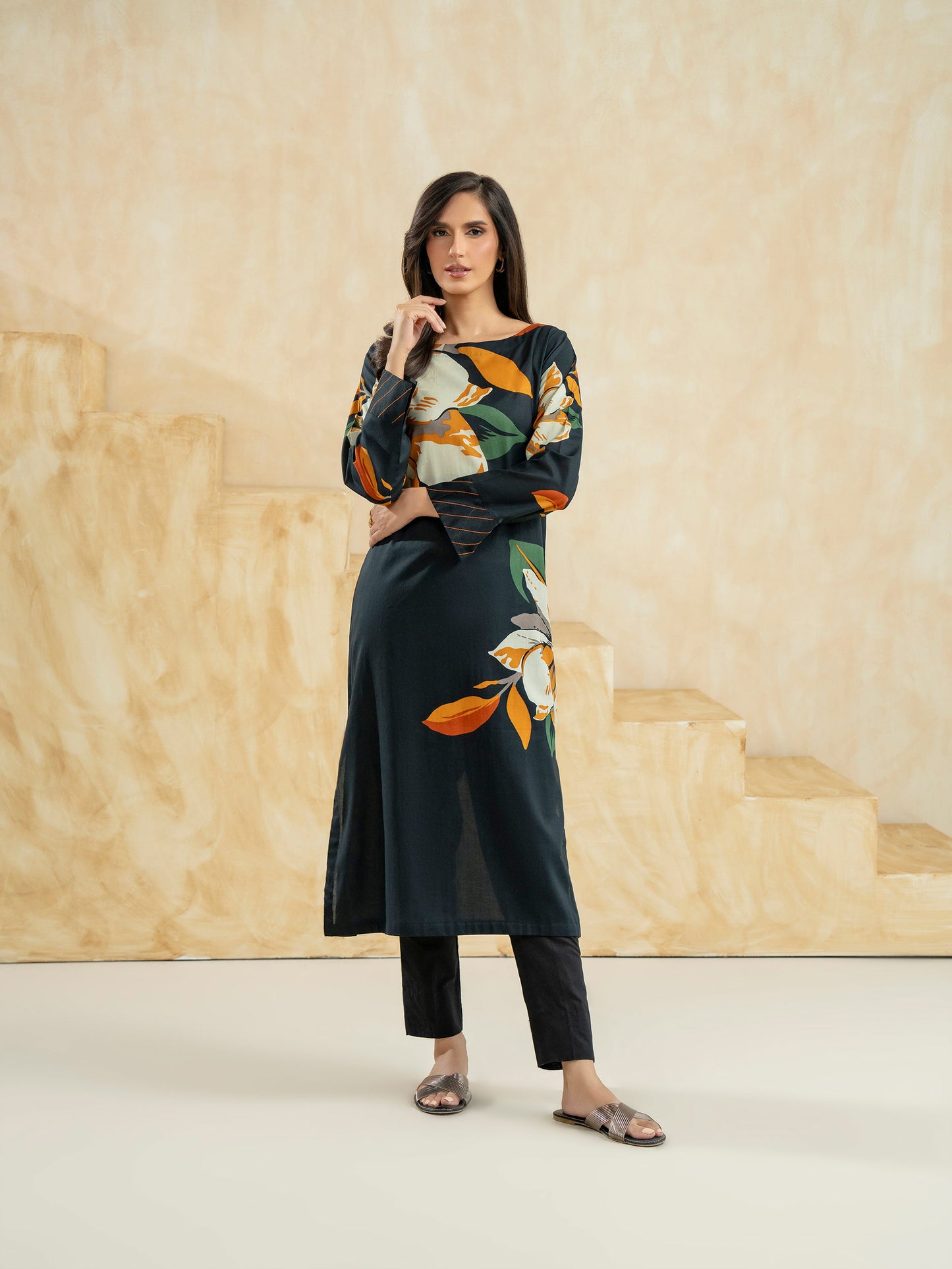 Lawn Shirt-Printed (Pret)