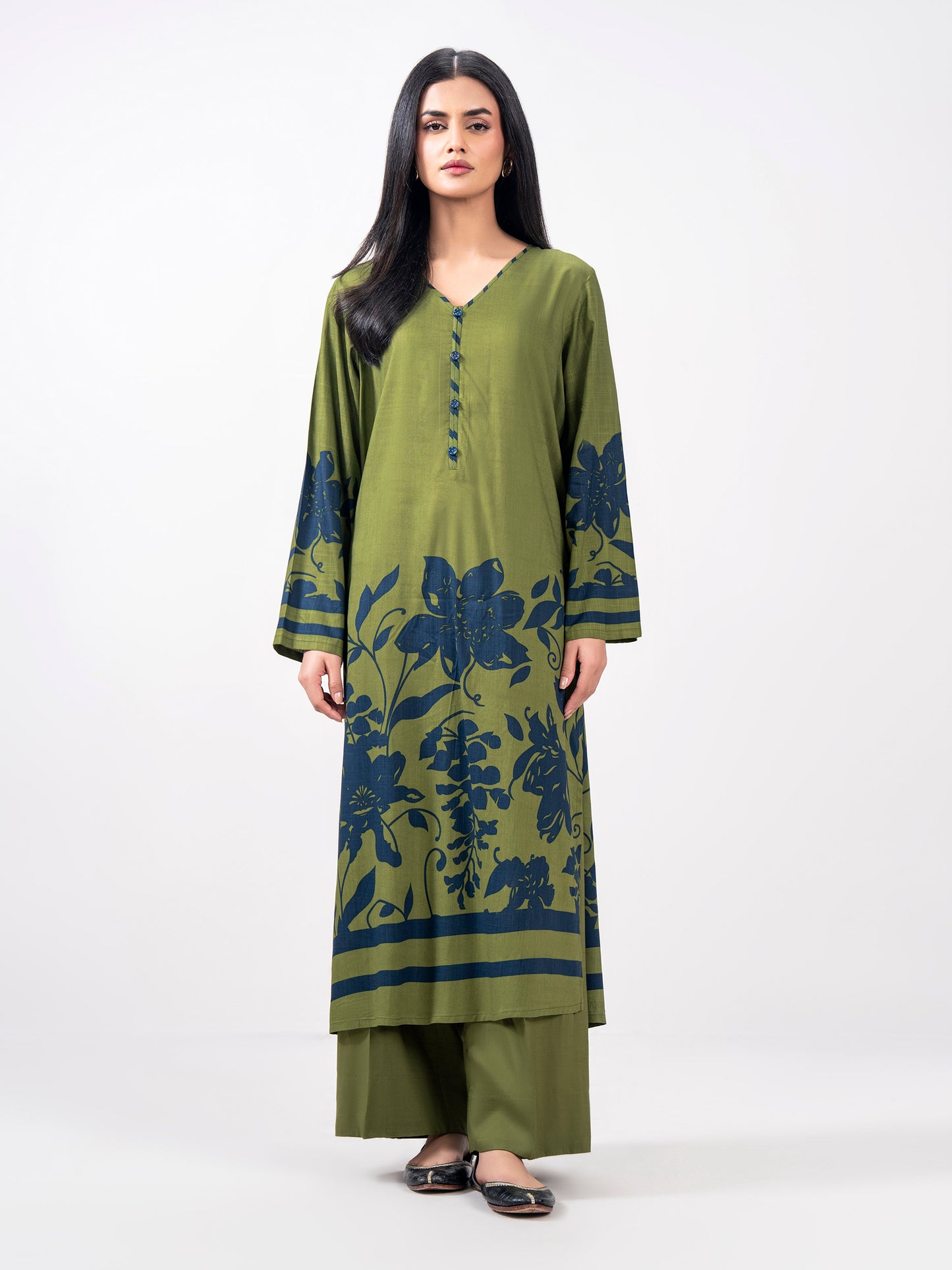 2 Piece Viscose Slub Suit (Pret)