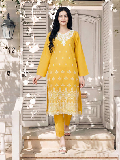 2 Piece Lawn Suit- Embroidered (Pret)