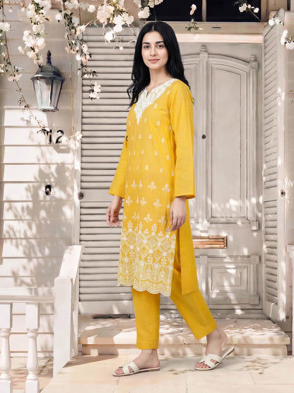 2 Piece Lawn Suit- Embroidered (Pret)