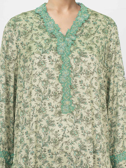 2 Piece Silk Suit- Embroidered (Pret)