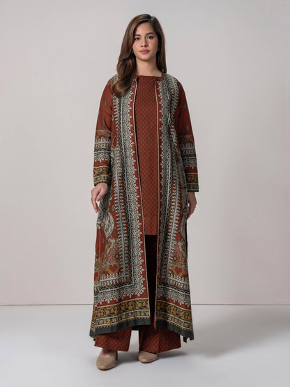 2 Piece Cardigan Khaddar Suit (Pret)