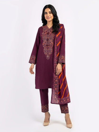 3 Piece Khaddar Suit (Pret)