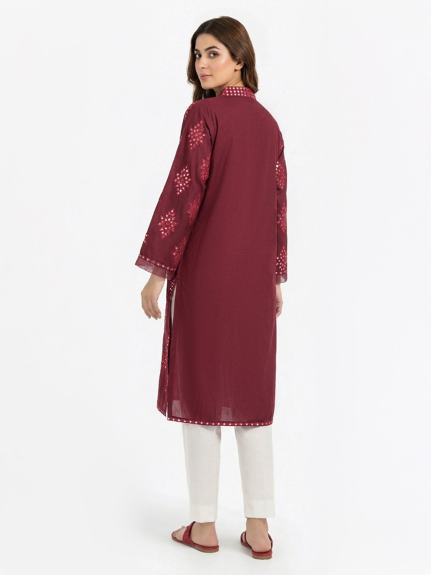 Lawn Shirt-Embroidered (Pret)
