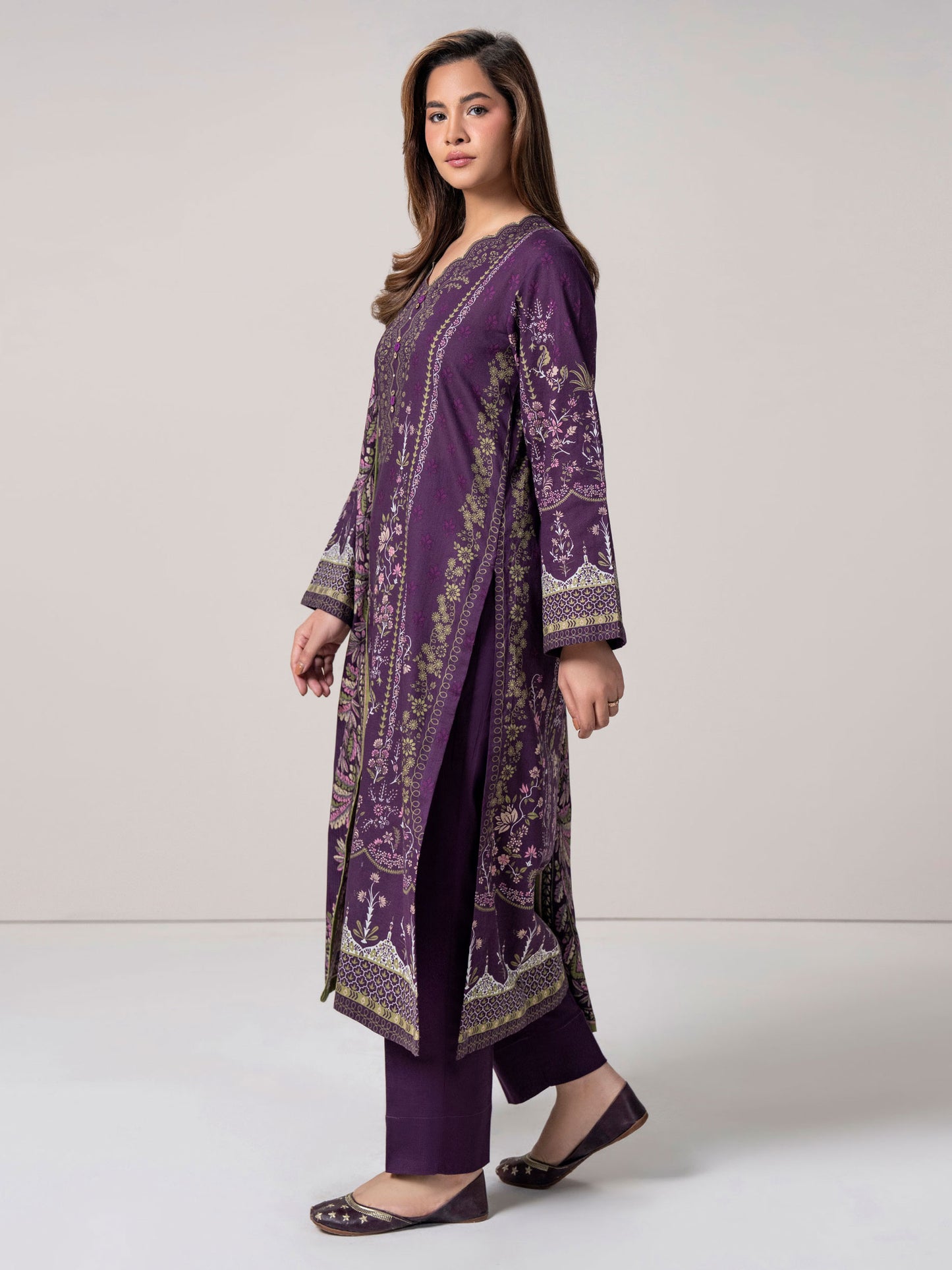 3 Piece Khaddar Suit (Pret)