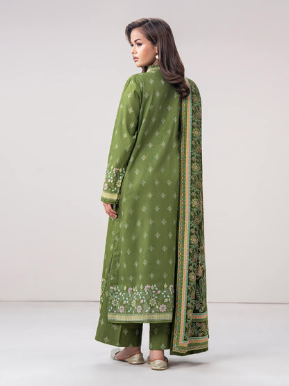3 Piece Khaddar Suit- Embroidered (Pret)