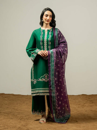 3 Piece Lawn Suit-Embroidered (Pret)