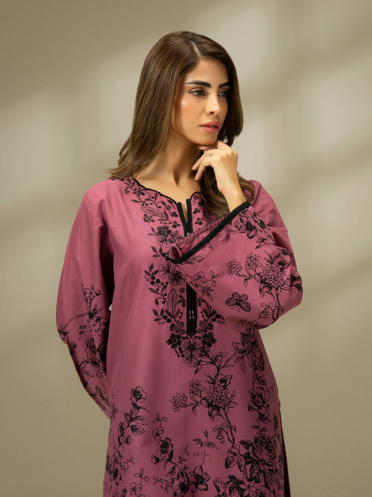 Khaddar Shirt-Printed (Pret)