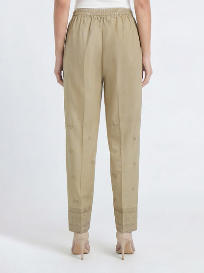 Cambric Trousers- Embroidered (Pret)