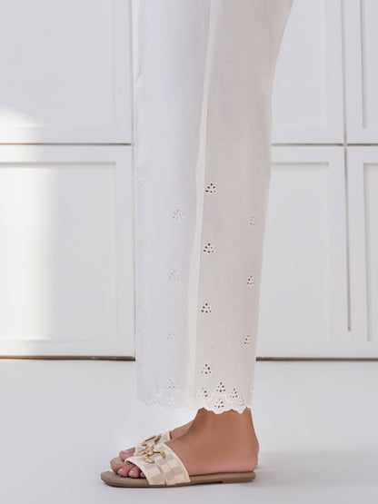 Cambric Trousers-Embroidered (Pret)
