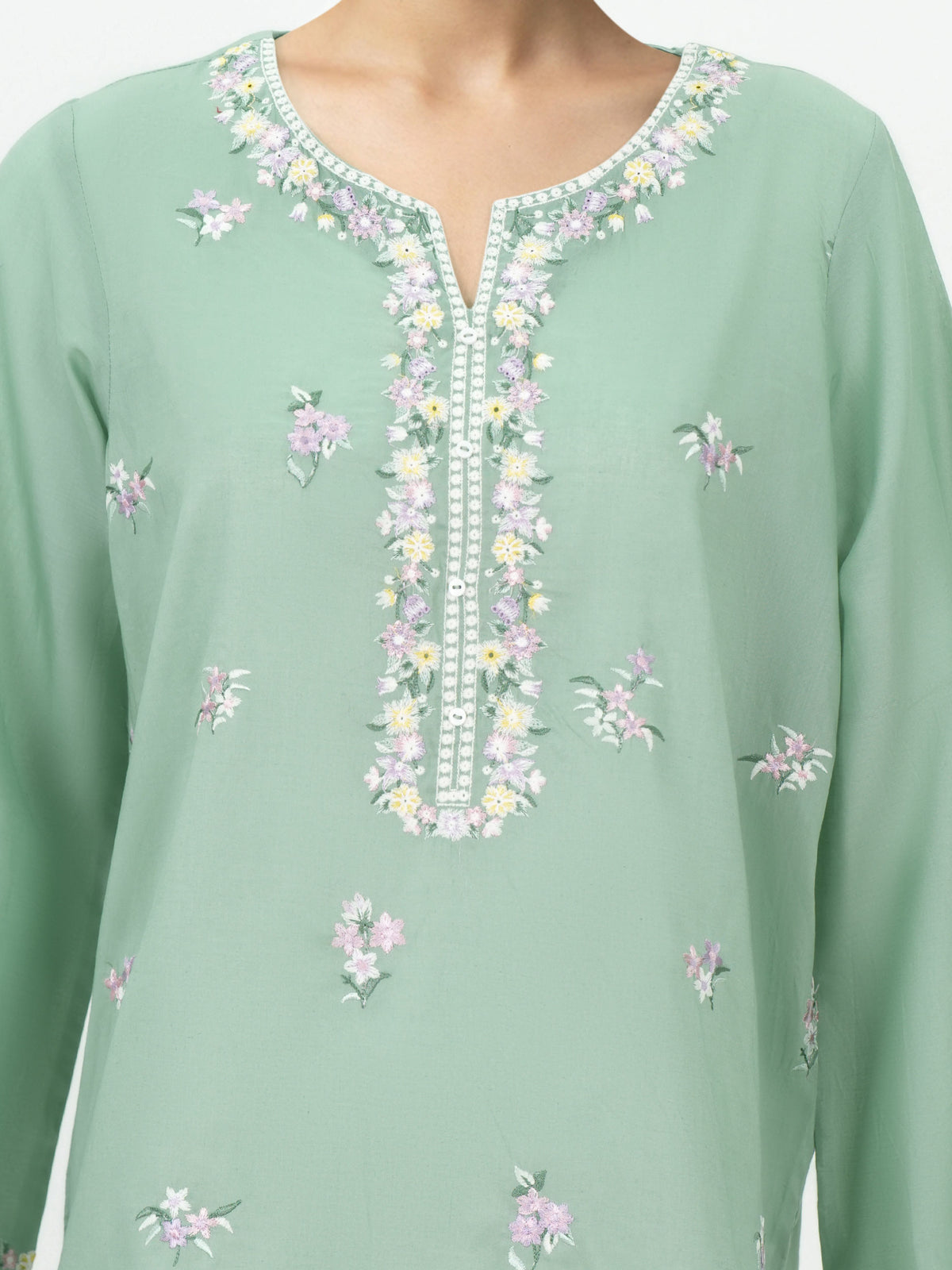 Lawn Kurti- Embroidered (Pret)