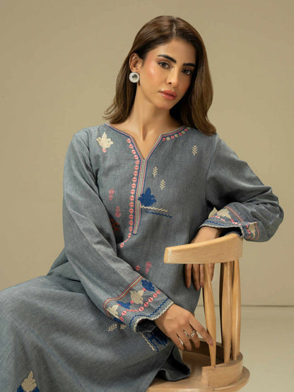2 Piece  Yarn Dyed Suit-Embroidered (Pret)