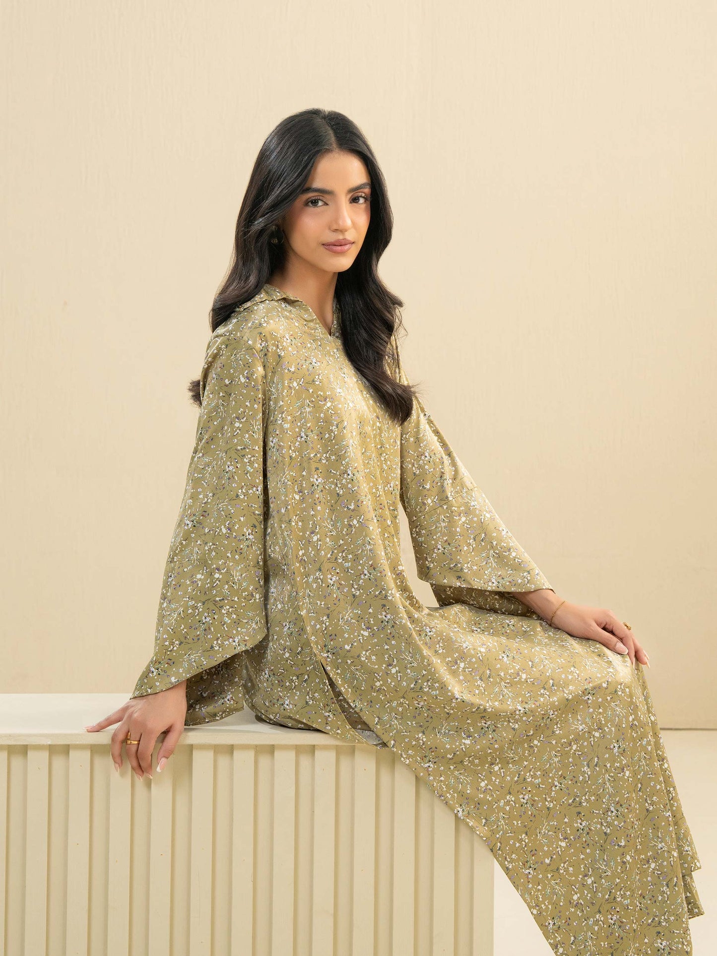 2 Piece Silk Suit-Printed (Pret)