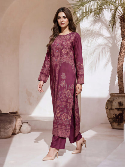 2 Piece Silk Suit- Embellished (Pret)