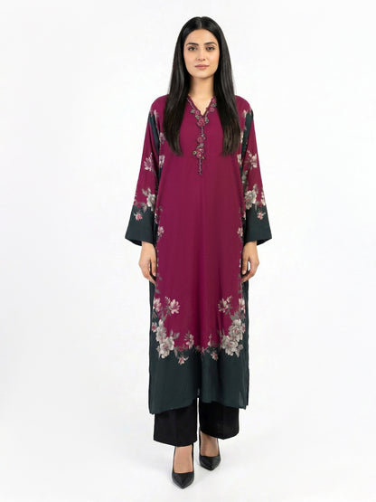 Viscose Slub Shirt- Embroidered (Pret)
