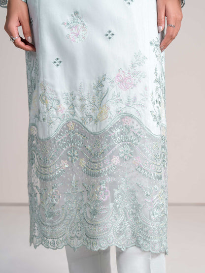 2 Piece Net Suit-Embroidered  (Pret)