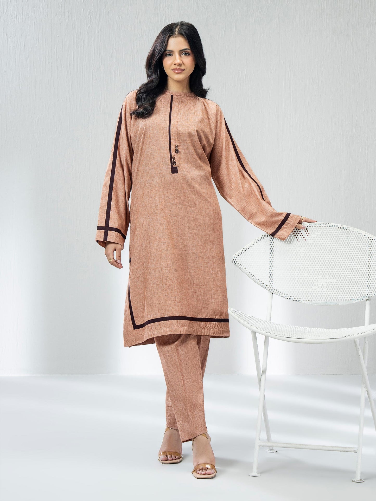 2 Piece Yarn Dyed Suit (Pret)