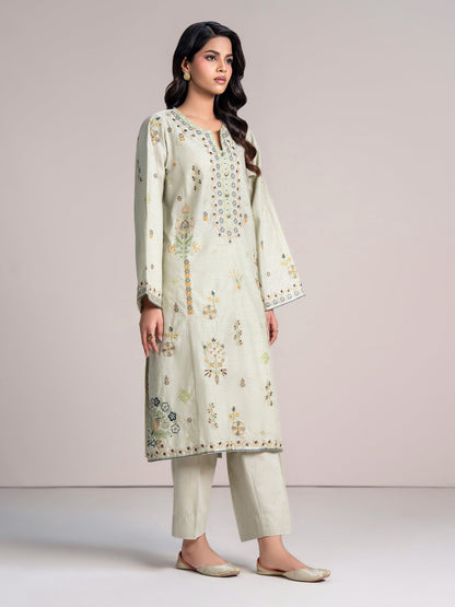 2 Piece Yarn Dyed Suit- Embroidered (Pret)