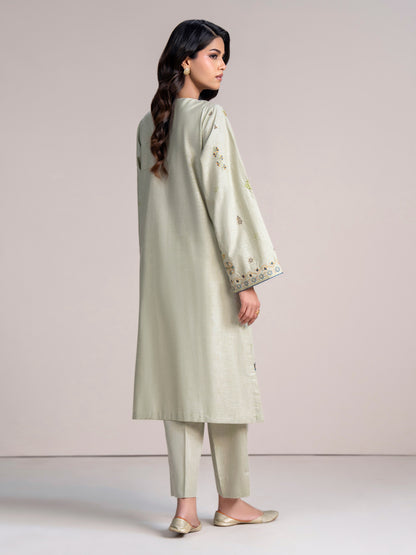 2 Piece Yarn Dyed Suit- Embroidered (Pret)