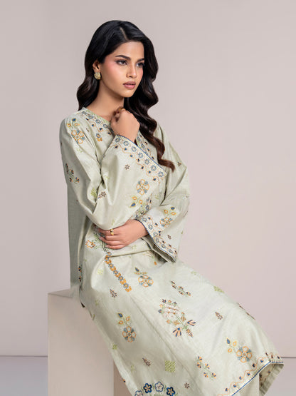 2 Piece Yarn Dyed Suit- Embroidered (Pret)
