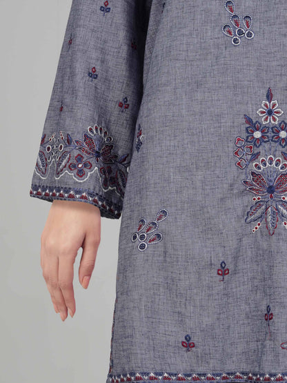 2 Piece Yarn Dyed Suit- Embroidered (Pret)