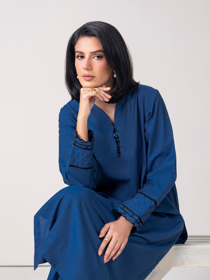 2-Piece Yarn Dyed Suit- Embroidered (Pret)