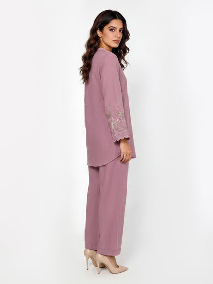 2 Piece Yarn Dyed Suit- Embroidered (Pret)