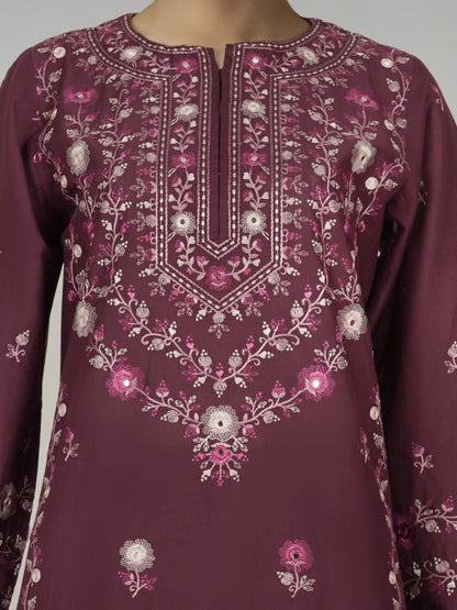 3 Piece Lawn Suit- Embroidered (Pret)